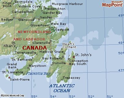 Burin Peninsula Map