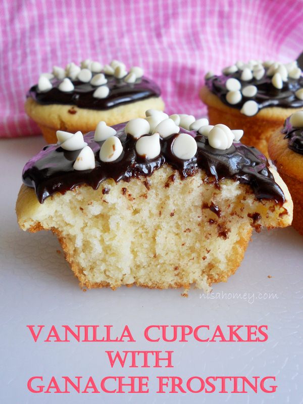 Vanilla Cupcakes With Ganache Frosting Cooking Is Easy