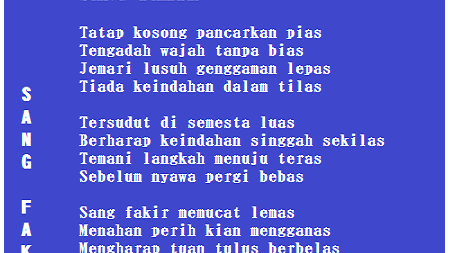 Kumpulan Syair Kehidupan, Nasehat, Cinta Oleh Sang Penyair Fakir Kumpulan Syair Kehidupan, Nasehat, Cinta Oleh Sang Penyair Fakir