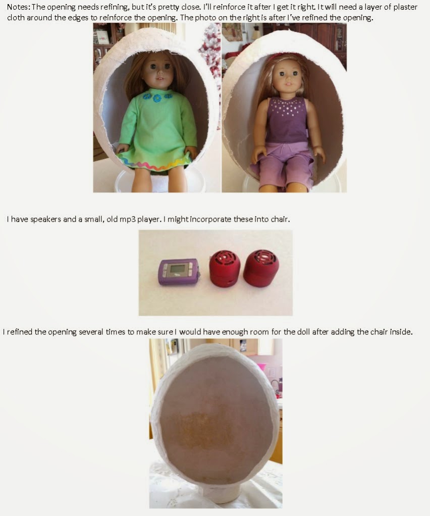 Living A Doll's Life DIY Julie Albright's Egg Chair TUTORIAL (Part Two)