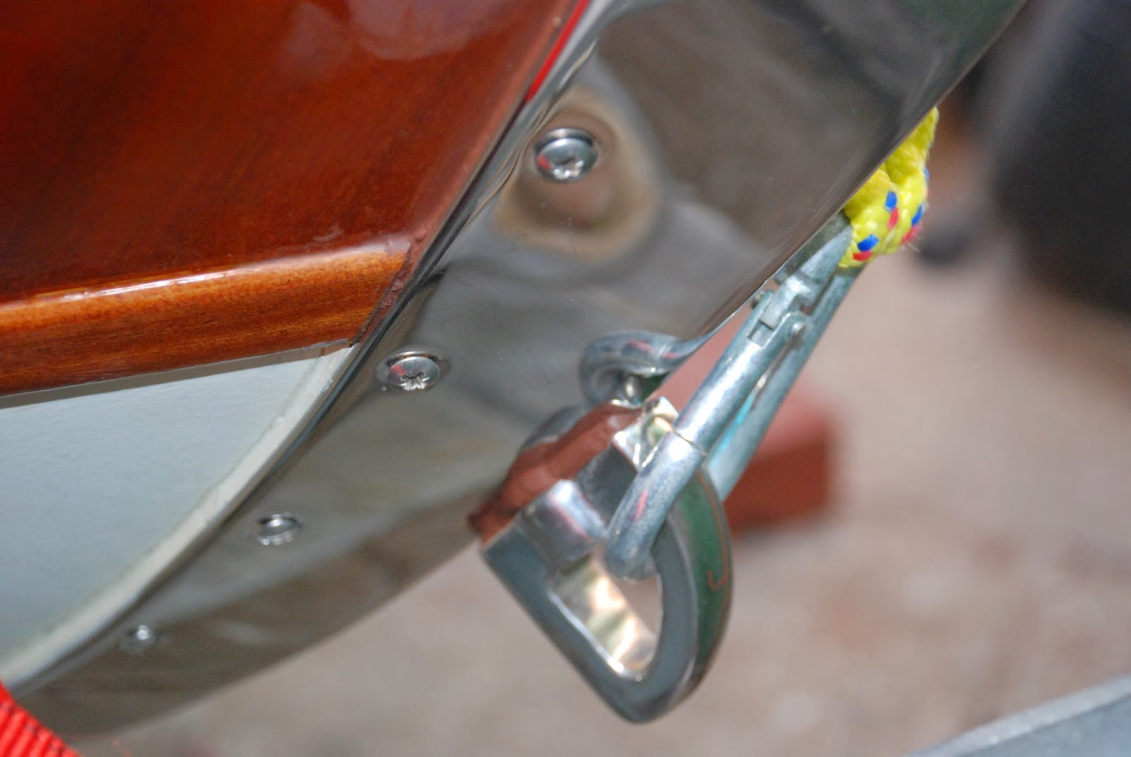 my wooden speed boat build Painter line