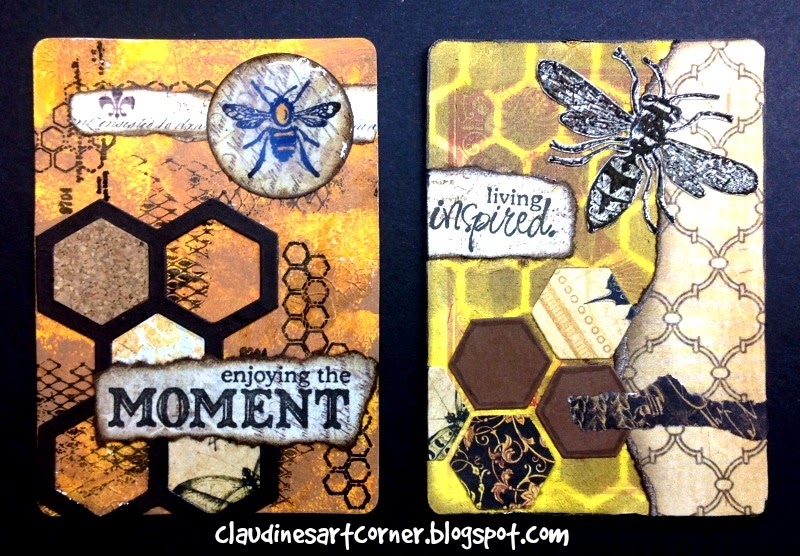 Claudine's Art Corner Altered Playing Card Challenge Week 13