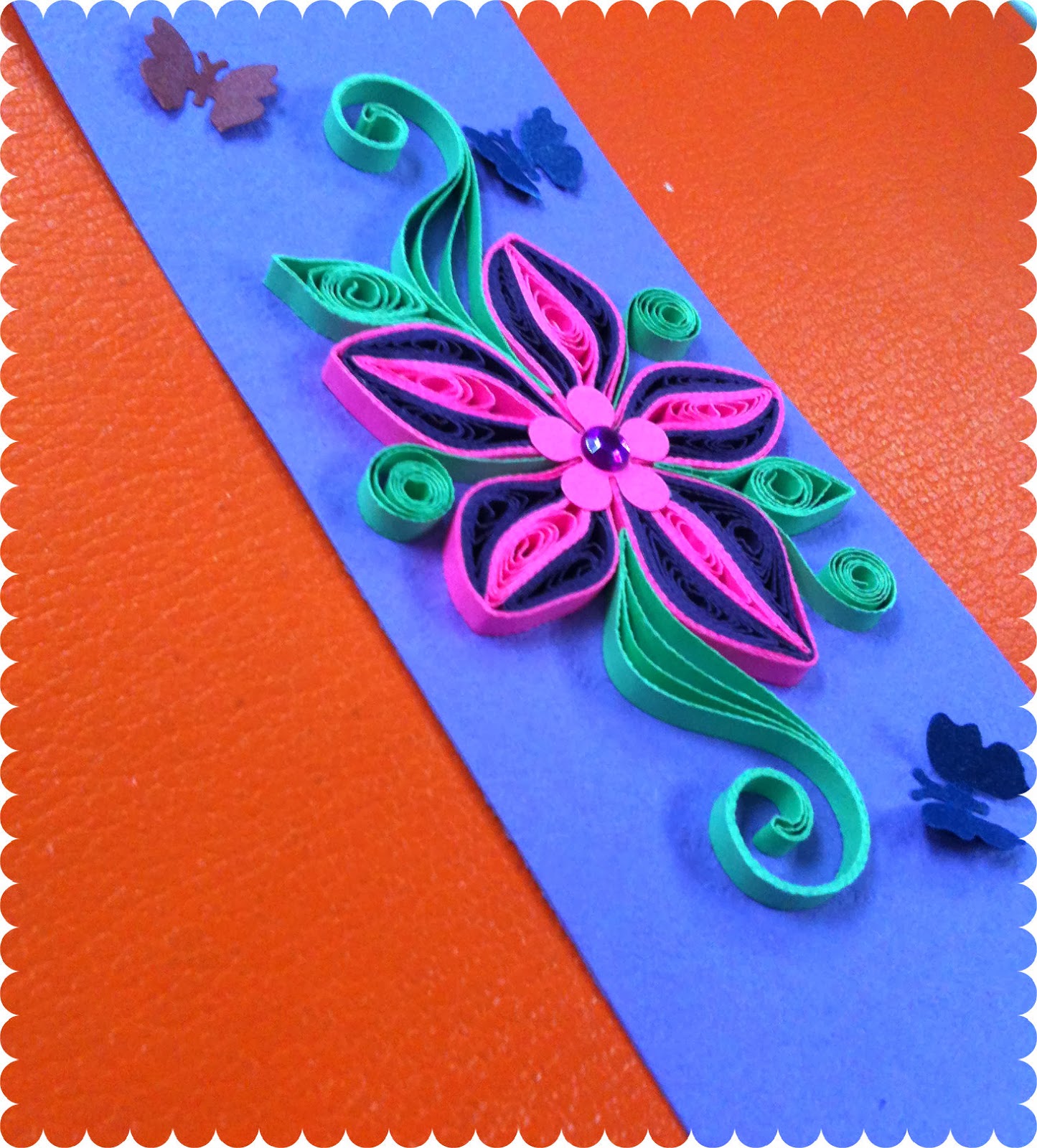 Crafty Diva's QUILLING BOOKMARK
