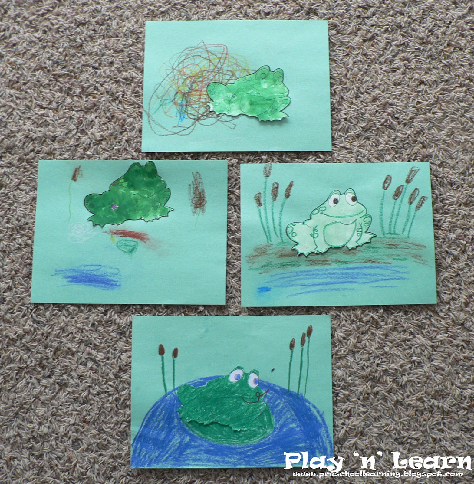 Play 'n' Learn: 5 Green and Speckled Frogs!