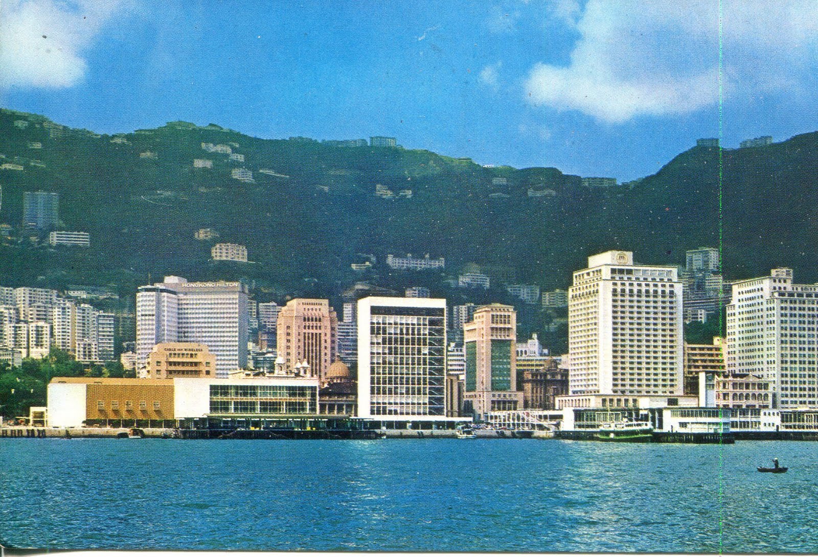 collect ROC Hong Kong Vintage Postcard Towers of Commerce, Hong Kong
