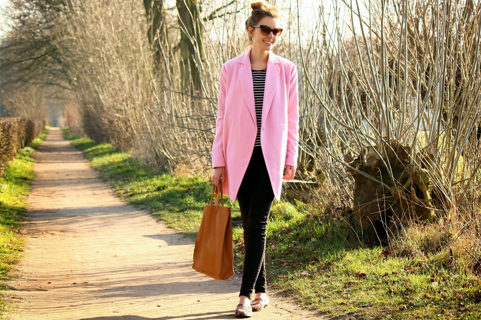 Fashionmoodboard pink boohoo coat