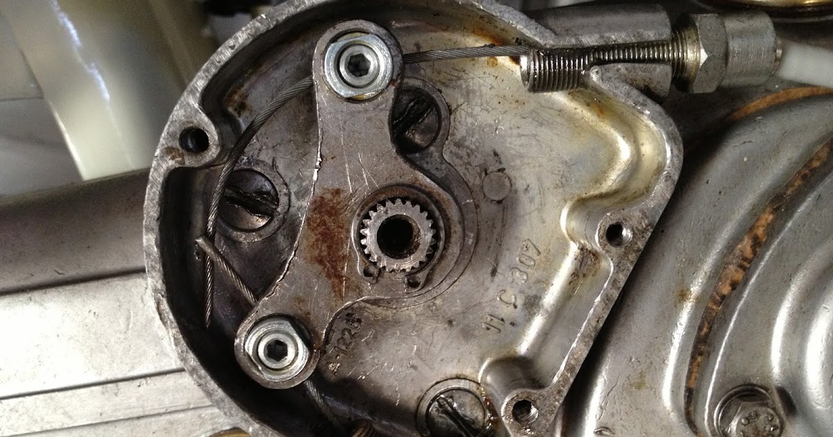 Lambretta LD150 rebuild THE GEAR CHANGE CABLES