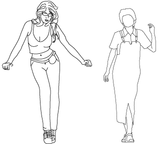 autocad drawing of WOMEN DANCE.dwg