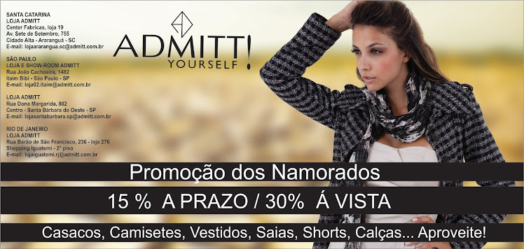 ADMITT com Promoção do Dia dos Namorados