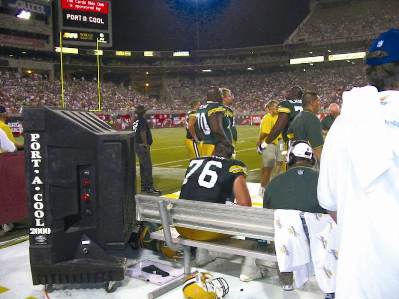 PortACool 36" evaporative cooler NFL evaporative cooling sideline