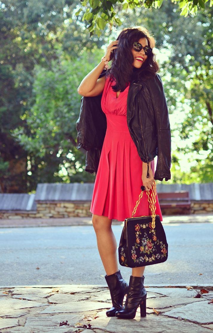 Toughening Up a Pink Dress | MY SMALL WARDROBE