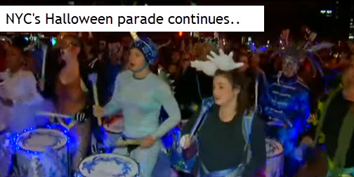 NYC's Halloween parade continues despite terror attack