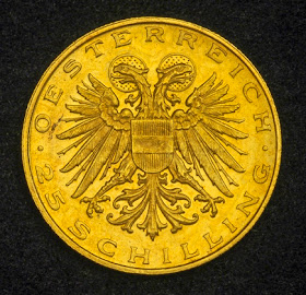 Austrian gold coins investment 25 Schilling