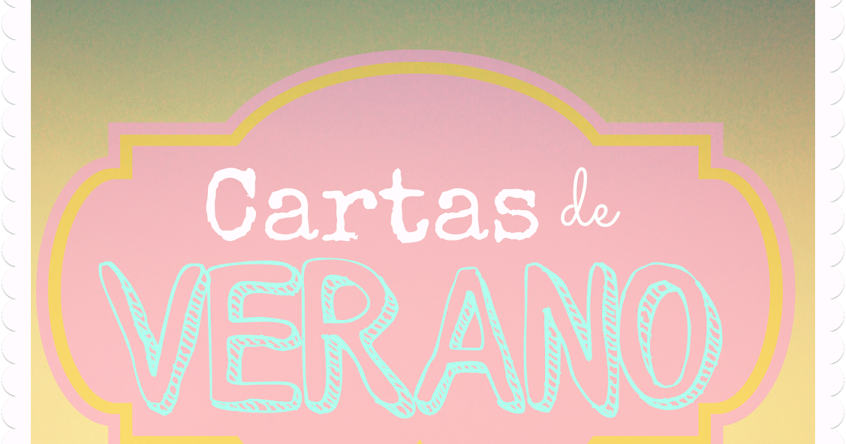 Cartas de verano rosa verdosa