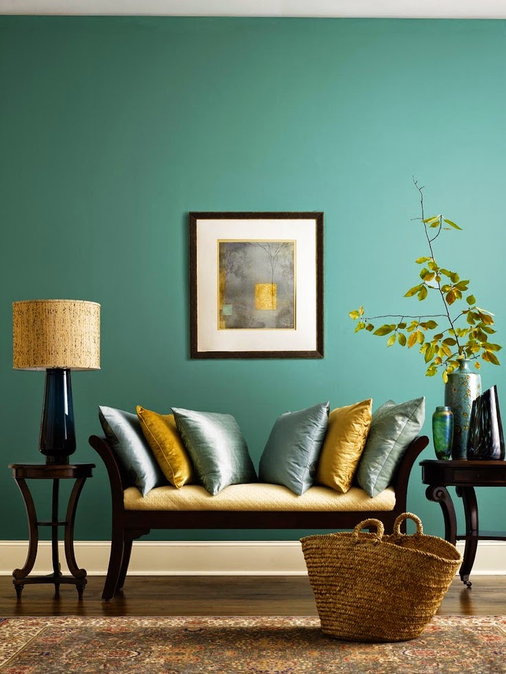 7 ideas de decoración de salas en verde