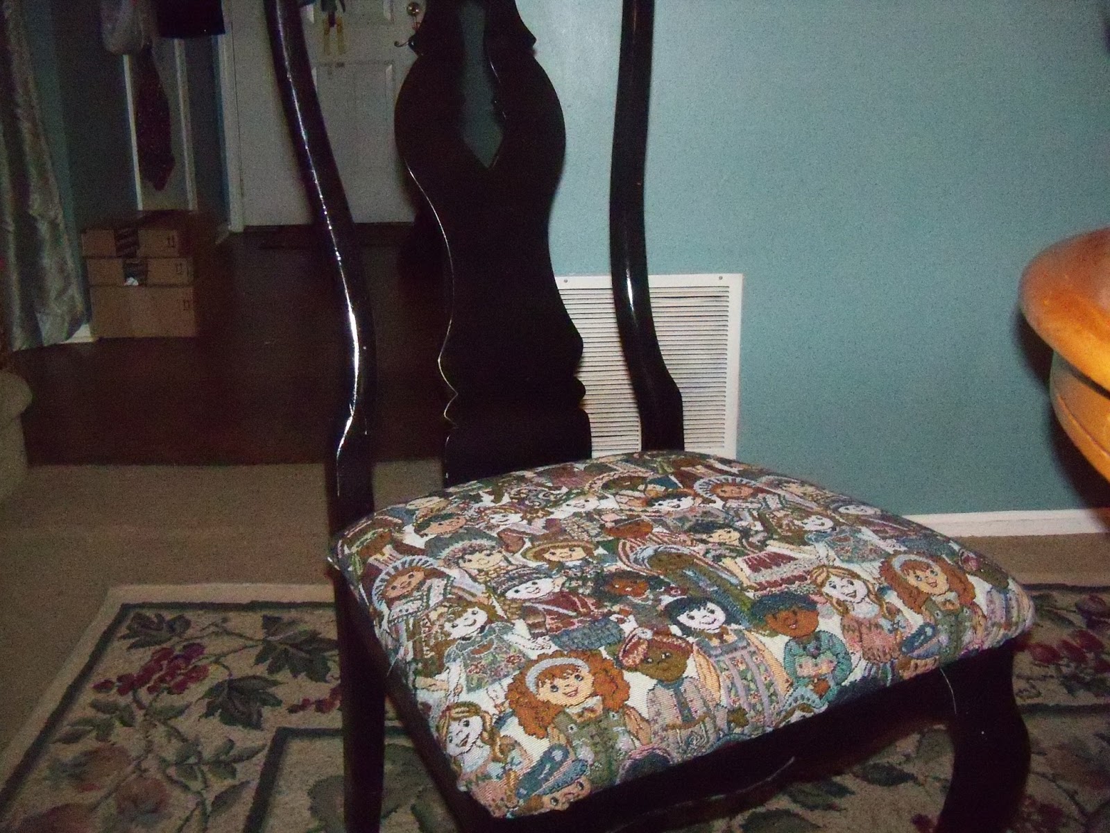 All Things Reconsidered Chair covered with jacket