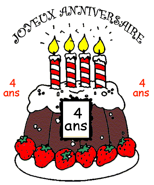 gateau anniversaire 4 ans - Recette de Gâteau d'anniversaire pour 4 ans Marmiton