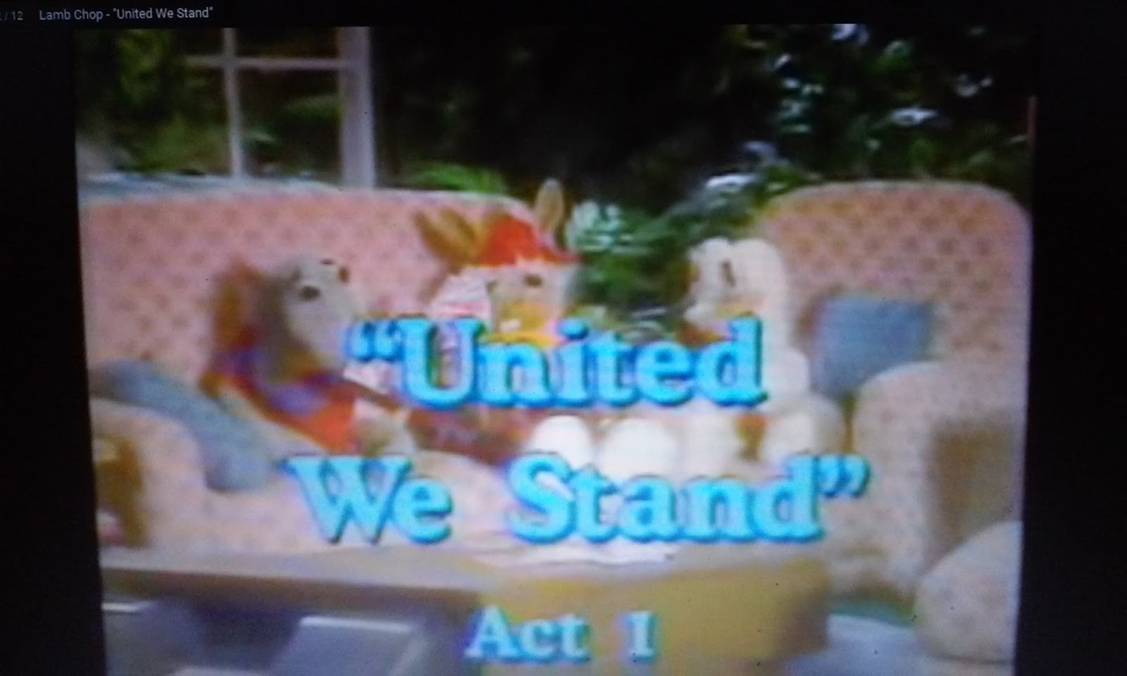 Whatsoever Critic "Lamb Chop's Play Along United We Stand" TV Episode