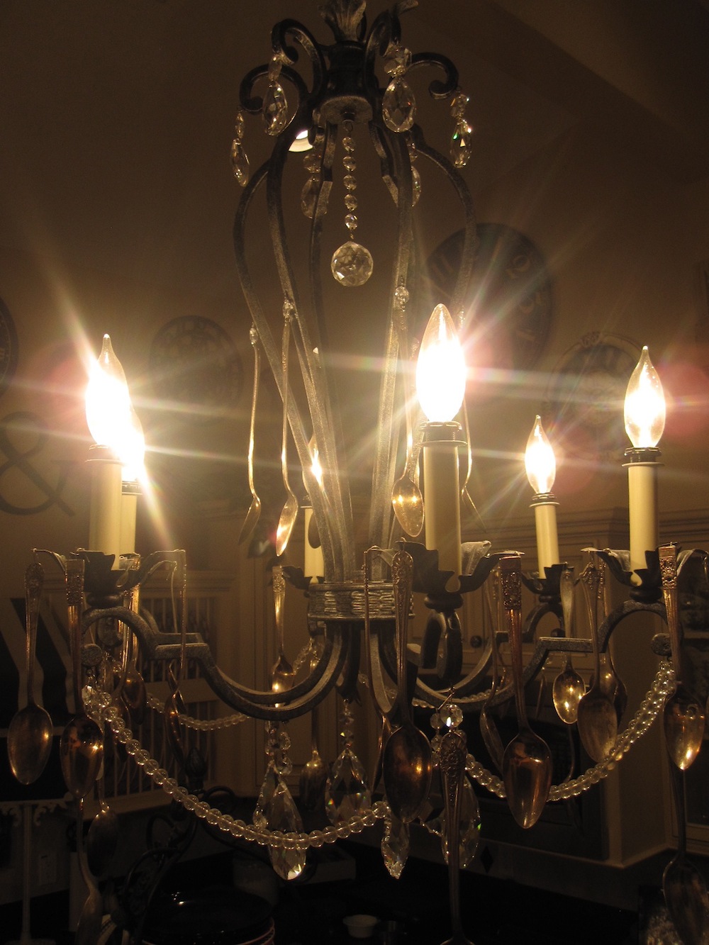 DIY Silverware Chandelier Classy Clutter