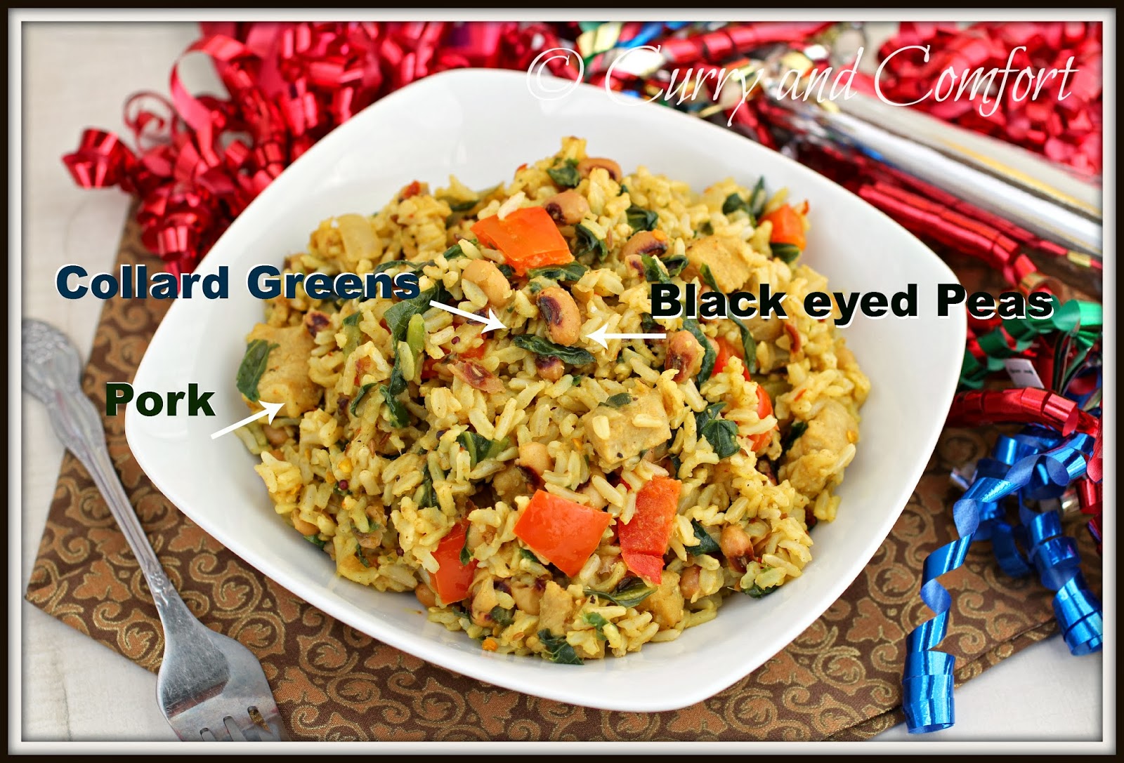 Kitchen Simmer New Year Hoppin' John Good Luck Rice Pilaf