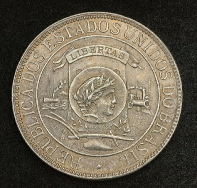 Coins World Brazil Reis Silver Commemorative Coin
