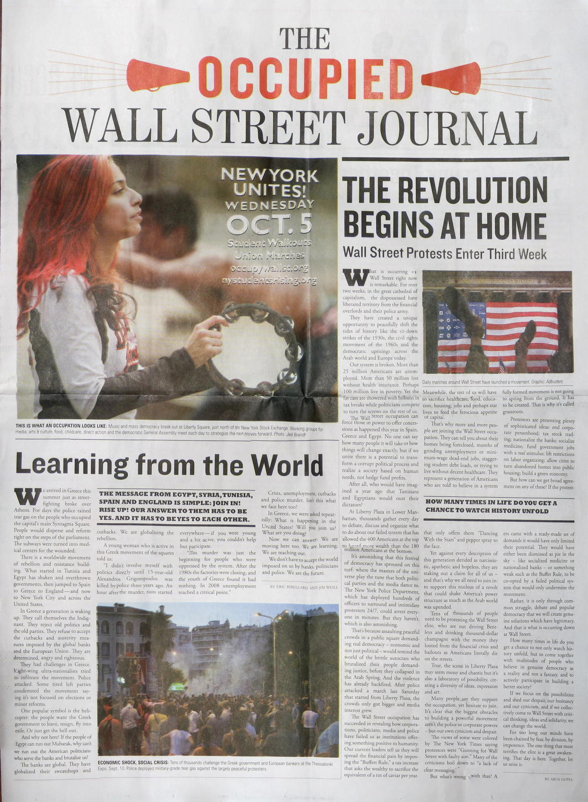 The Veganarchist S Vent The Occupied Wall Street Journal