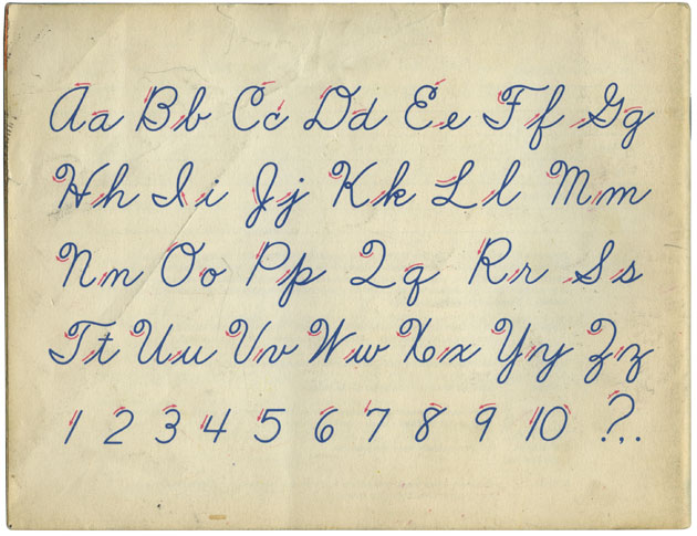 cursive drawing letters