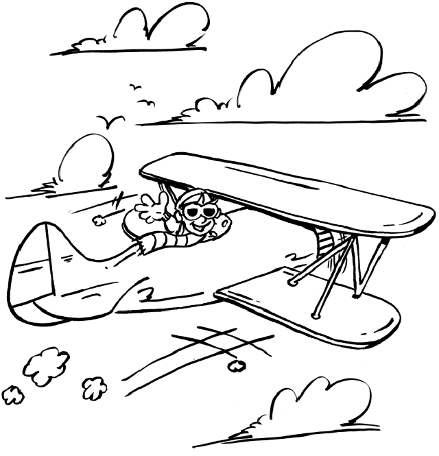 airplane coloring pages for preschool | FCP