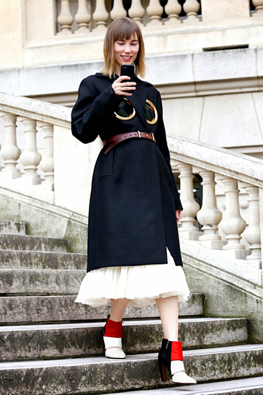 Paris Fashion Week AutumnWinter 2014 Street Style Cool Looking in