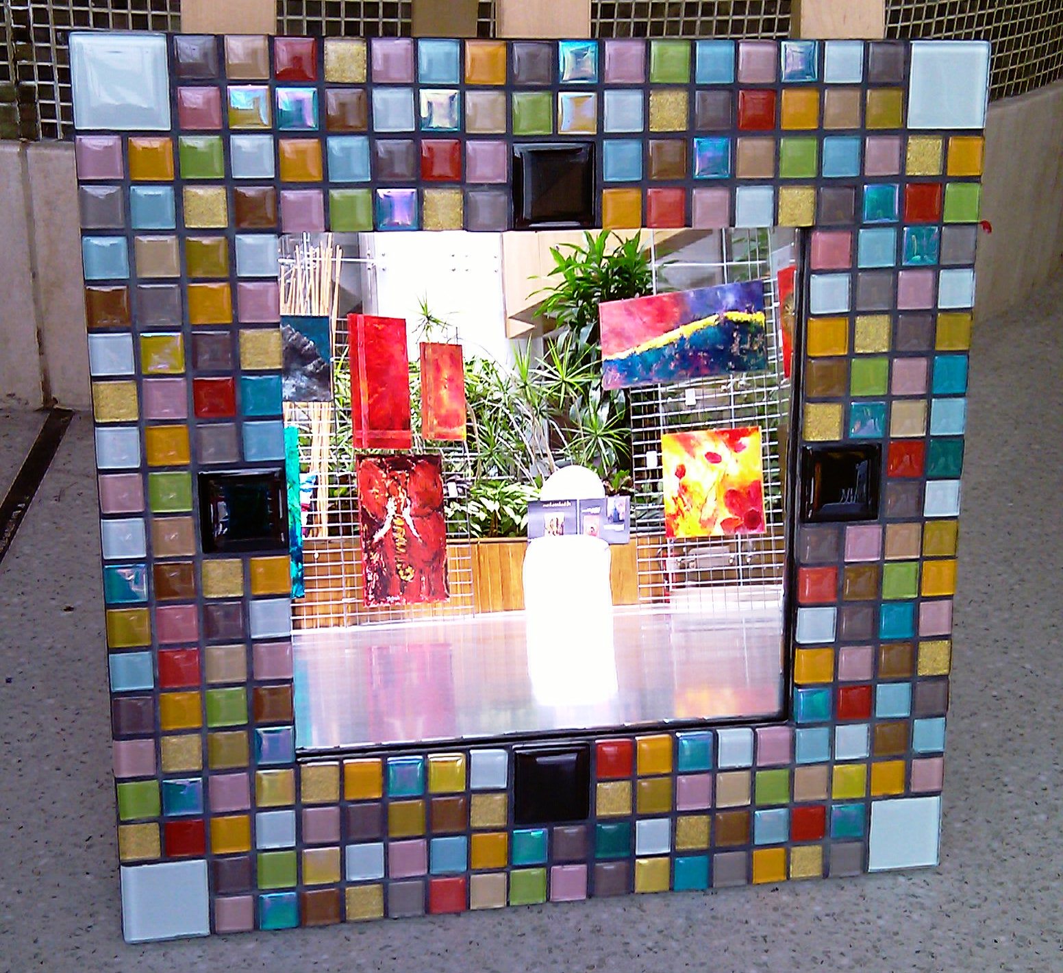 Creative Arts Dubai (CAD) Wall Mirror & Photo Frames Decorated with Glass Mosaic
