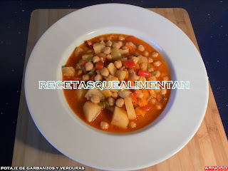 Potaje De Garbanzos Y Verduras
