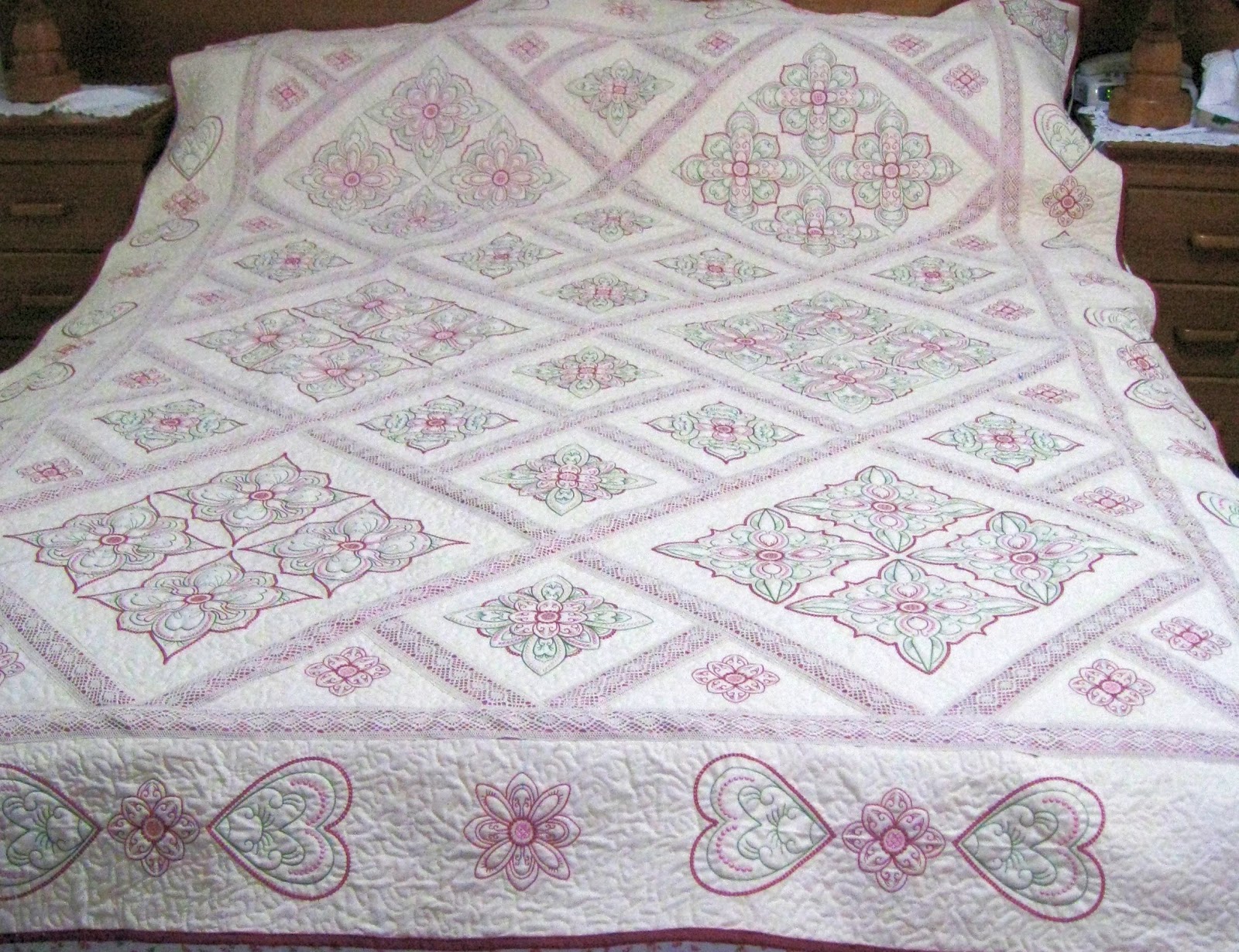 Vicki's Fabric Creations Candlewick Quilt Finished