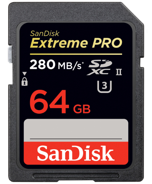 SanDisk Extreme PRO SDHC/SDXC UHS-II Memory Card Provides the Fastest Memory Card Shot Speed and the Highest Video Performance Available SanDisk Extreme PRO SDHC/SDXC UHS-II Memory Card