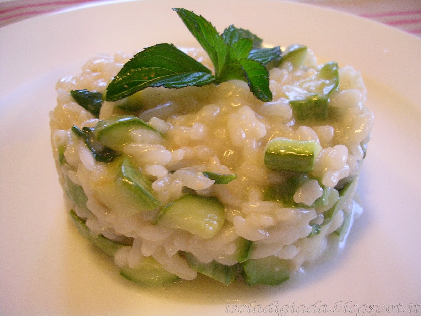 L'isola di Giada RISOTTO MENTA E ZUCCHINI