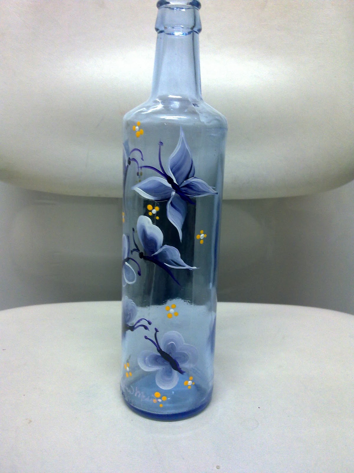 Botellas De Vidrio Decoradas Con Tela Botellas De Vidrio Decoradas Con Tela