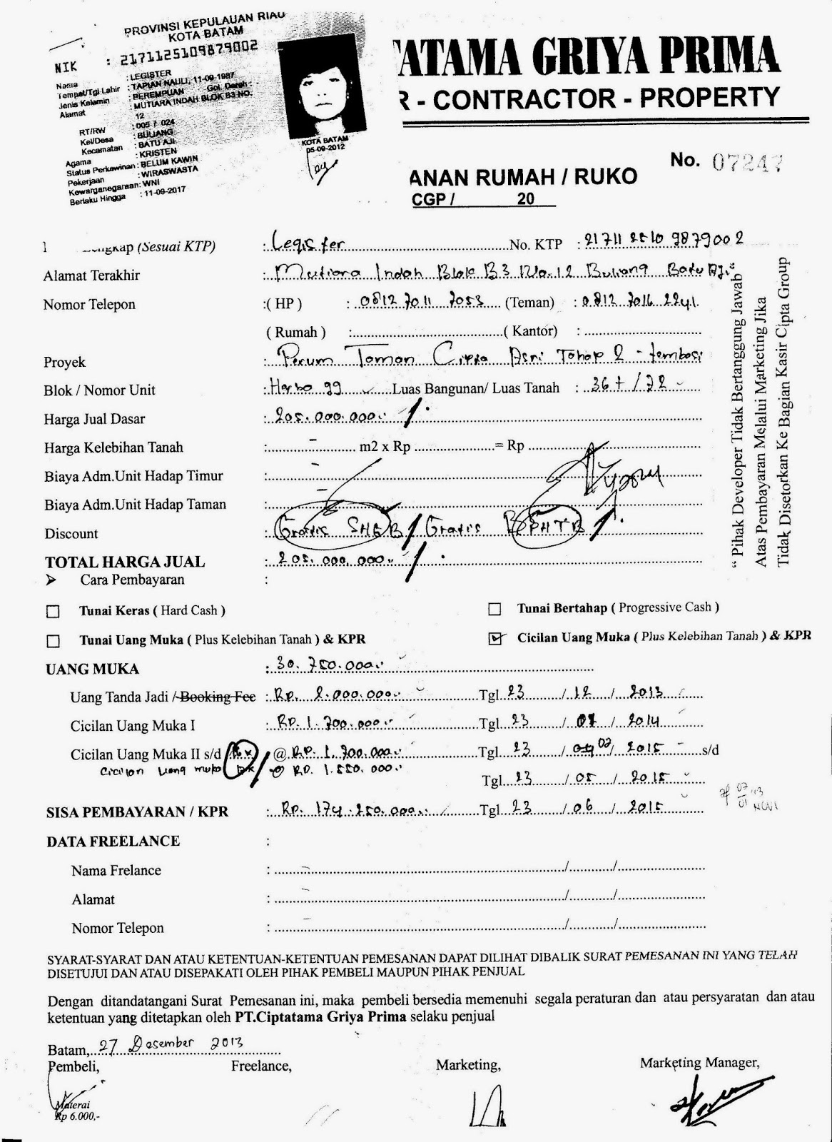KELENGKAPAN SURAT SURAT BELI RUMAH PERUMAHAN CIPTA KELENGKAPAN SURAT SURAT BELI RUMAH PERUMAHAN CIPTA