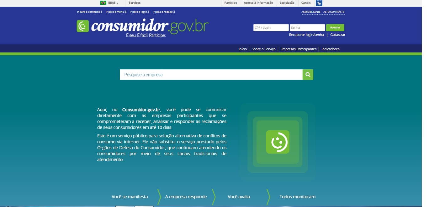 SITE DO CONSUMIDOR