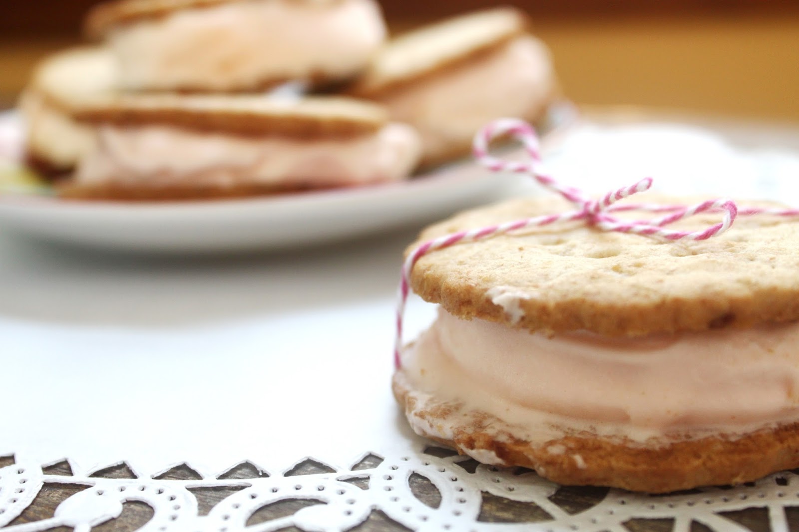 EAT+SLEEP+MAKE FOOD Pink Lemonade Ice Cream Sandwiches