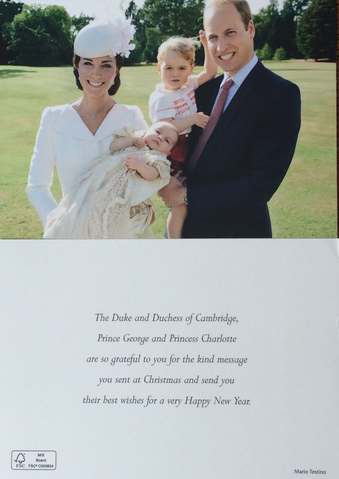 gerts royals cambridge christmas reply prince harry christmas card