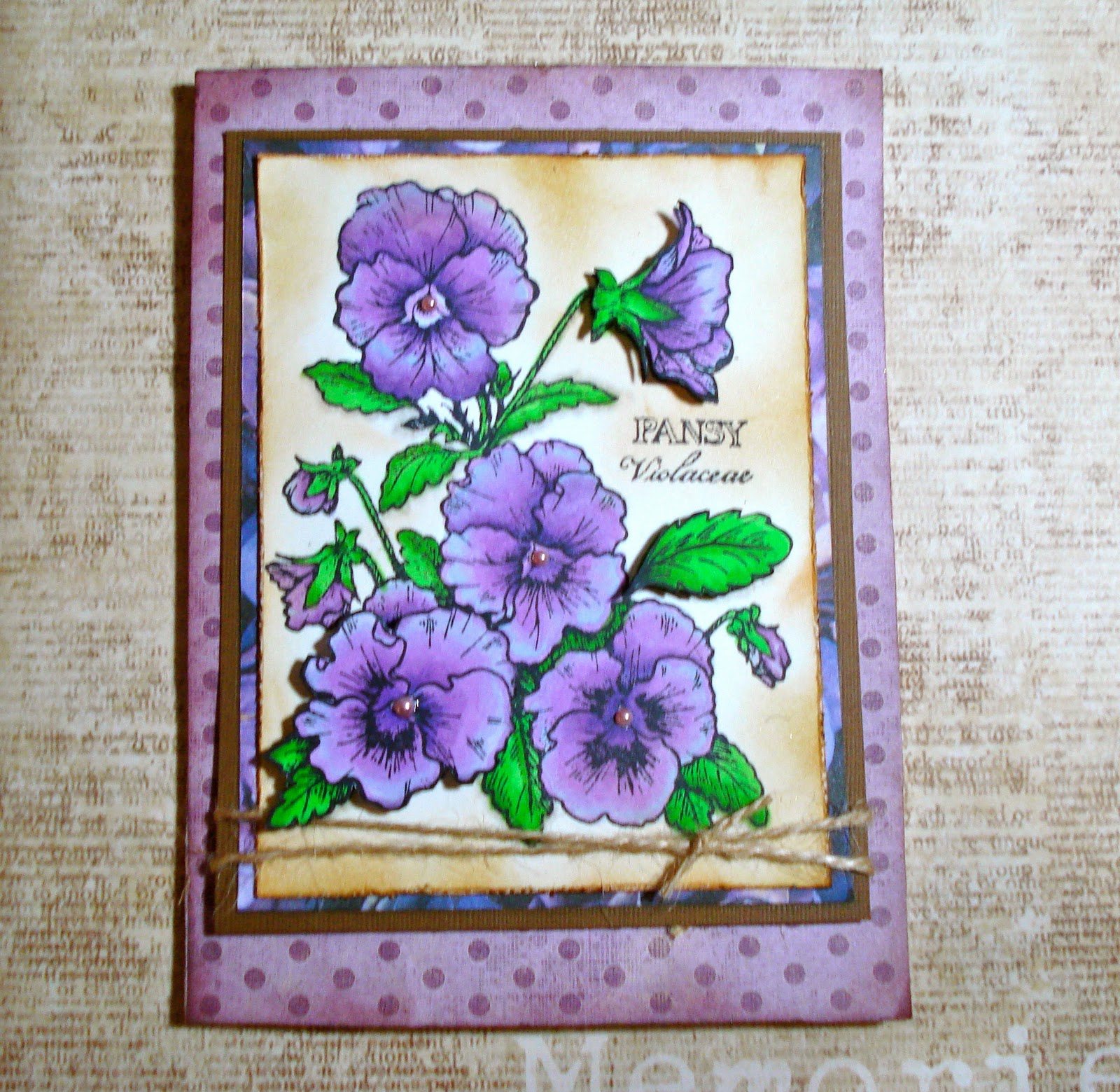 *Creative Haven for paper artist* New Handmade Card