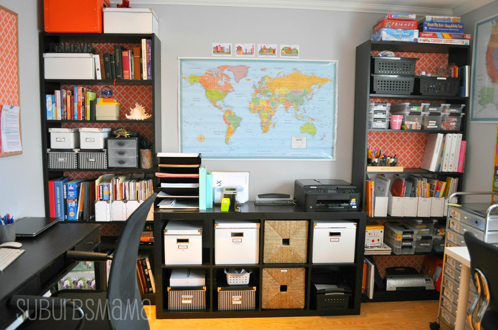 Suburbs Mama Home Office AKA Home School Room