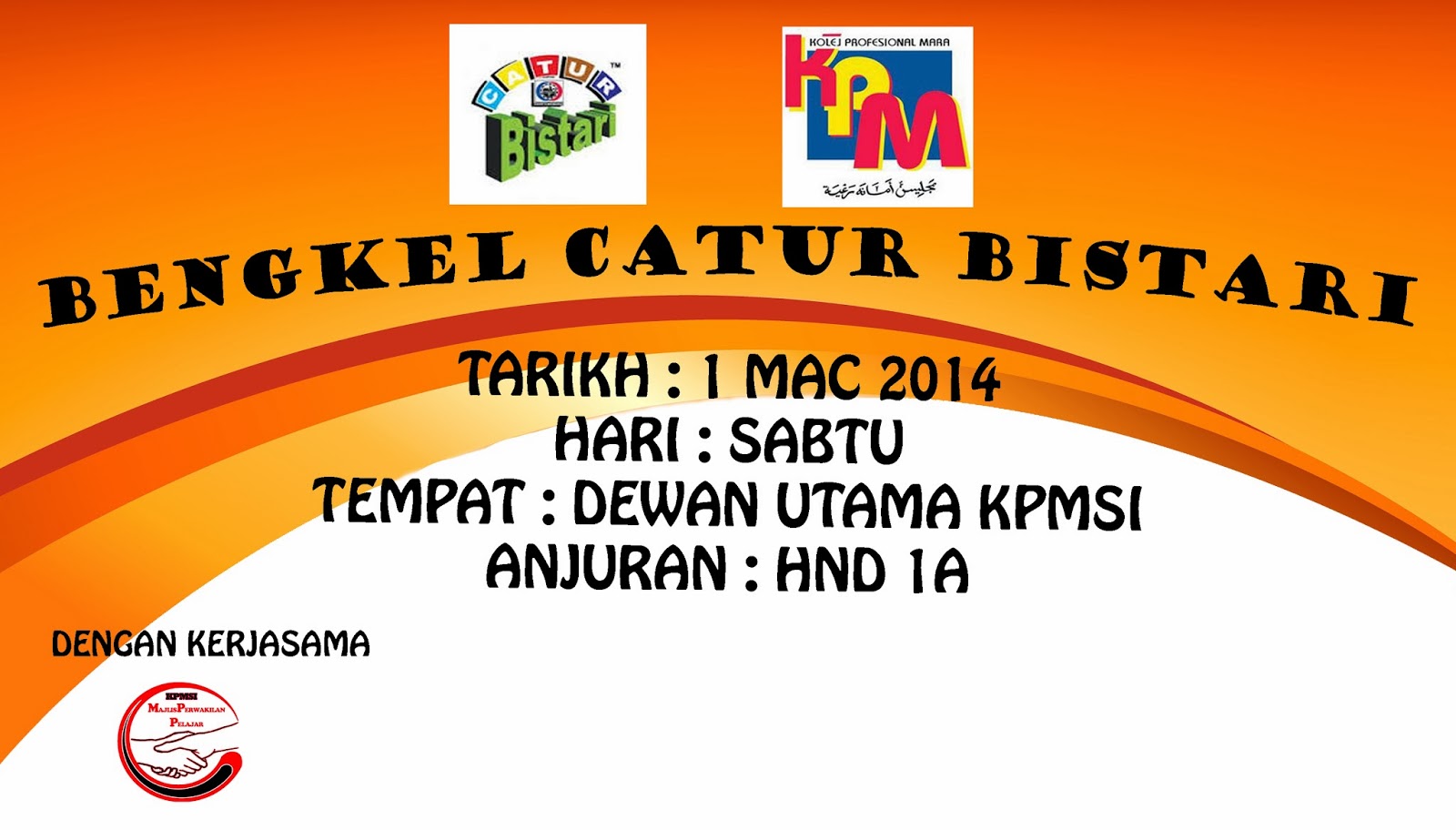 JOM SERTAI BENGKEL CATUR BESTARI DI KPMSI JOM SERTAI BENGKEL CATUR BESTARI DI KPMSI