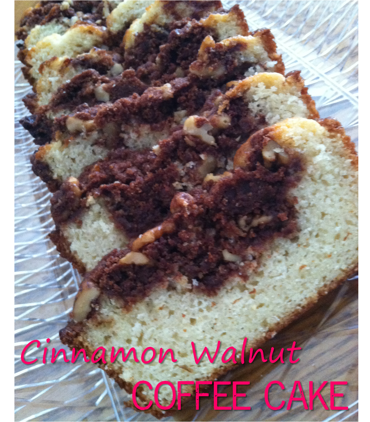 Julie Vision in the Kitchen Cinnamon Walnut Coffee Cake