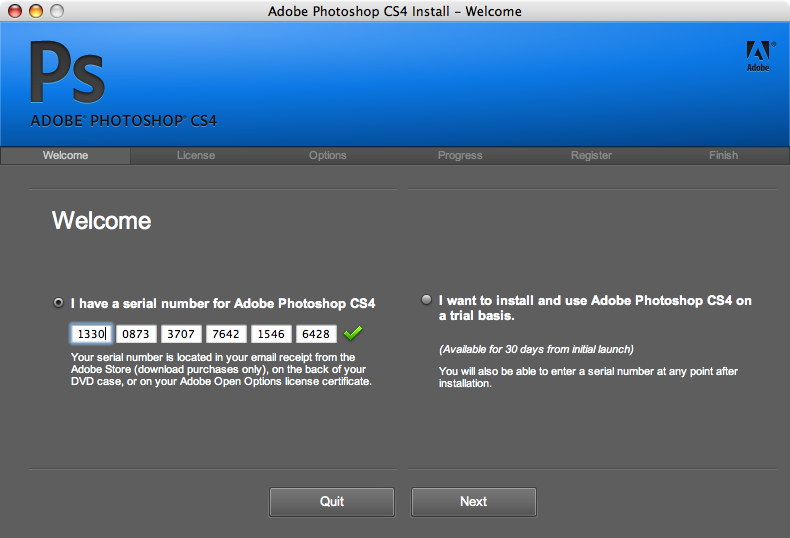 Adobe photoshop cs4 incl serial number mac free