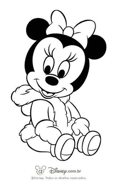 sonhando com cores baby disney mickey minnie donald margarida
