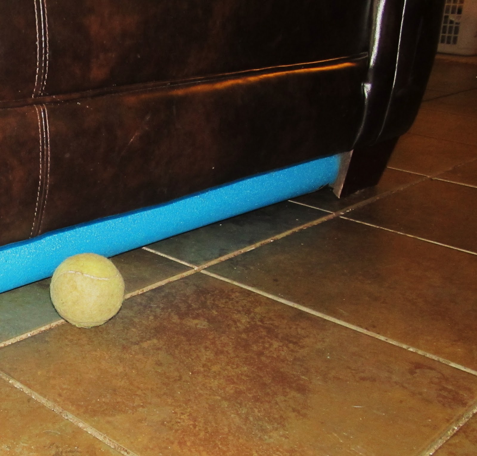 meandherings Pool Noodle couch bumpers!