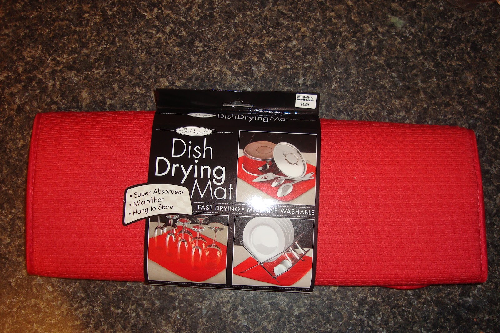 Trying To Go Green The OriginalTM Dish Drying Mat Review & Giveaway US