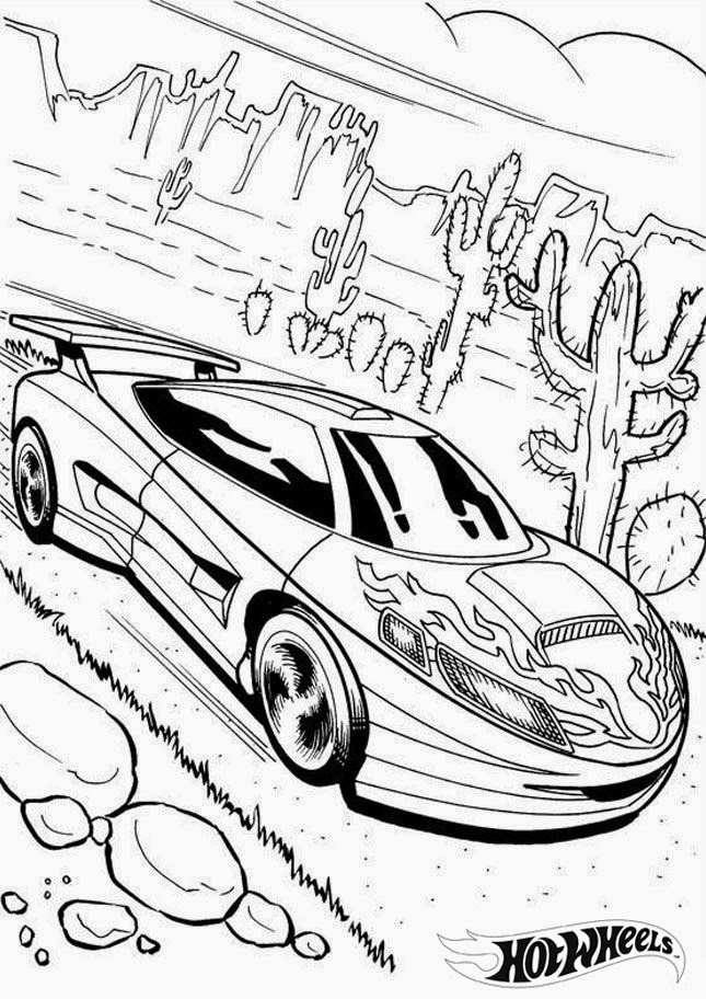 Hot Wheels Racing League Hot Wheels Coloring Pages Set 2
