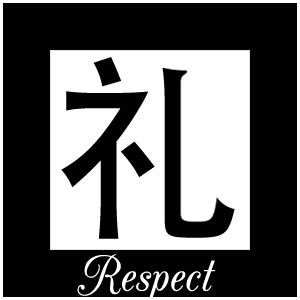 kanji for tattoos: the seven virtues of the samurai: rei = respect