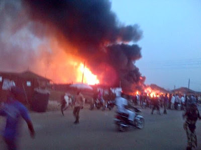 Photos: Explosion Hits Arakale Road, Akure. Many Feared Dead